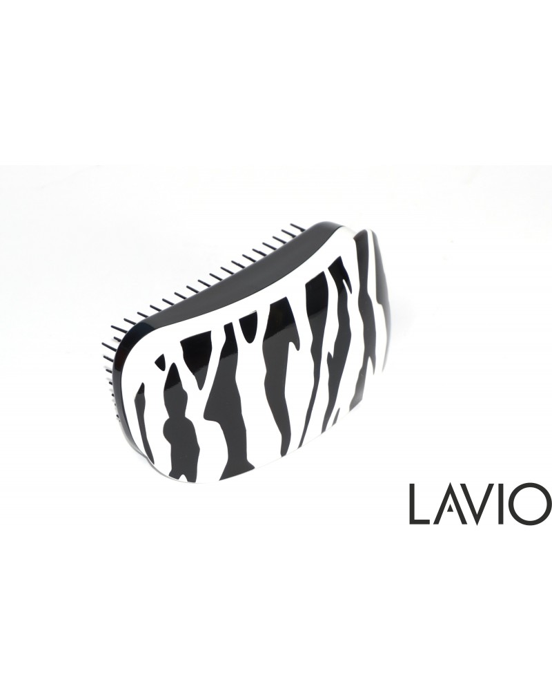 LAVIO Detangler szczotka rozplątująca do włosów kolor Biała zebra LAVIO Detangler szczotka rozplątująca do włosów kolor Biała zebra