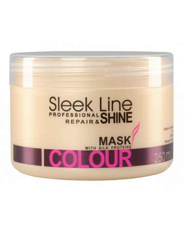 Stapiz Maska z jedwabiem - Sleek line - Colour Non Stop 250ml