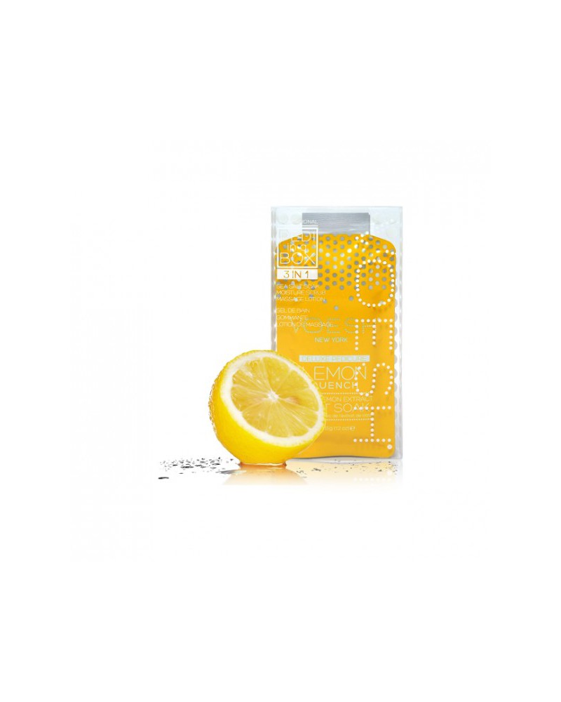 VOESH Lemon Quench Pedi In A Box Basic Zestaw Do Pedicure 3 Kroki VOESH Lemon Quench Pedi In A Box Basic Zestaw Do Pedicure 3 Kroki