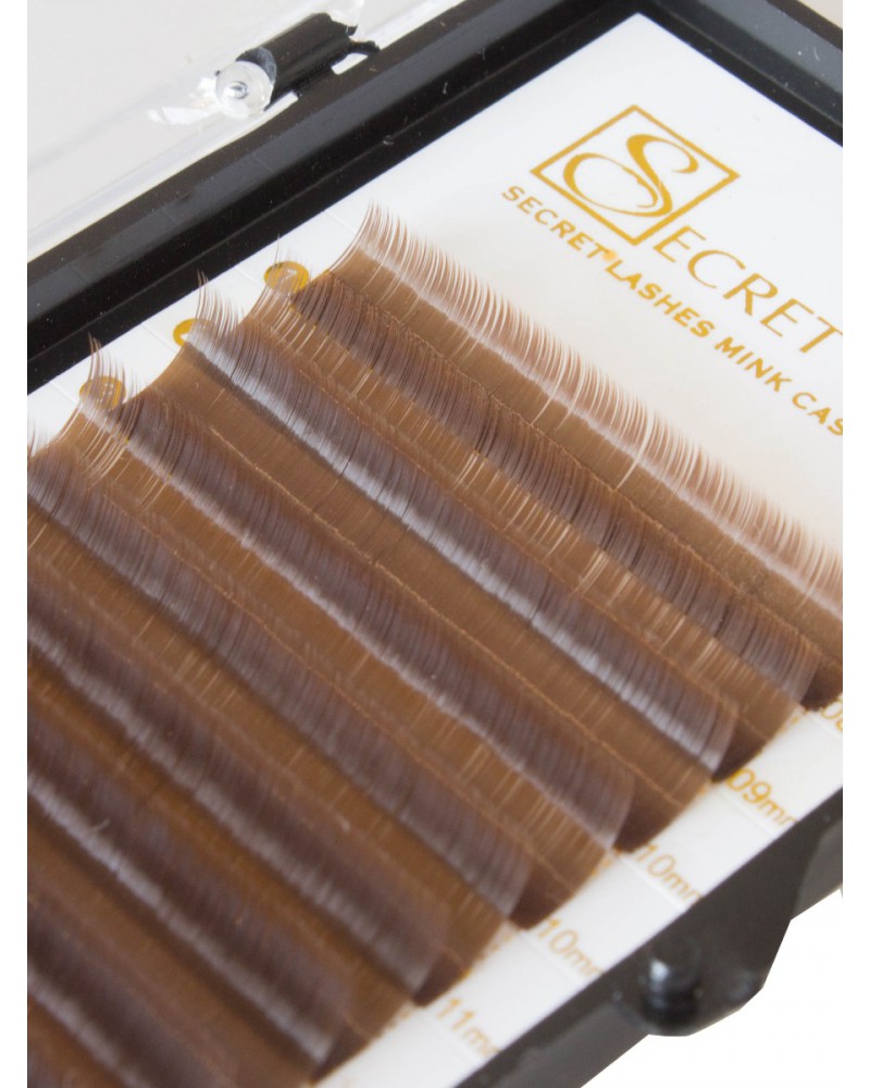 Rzęsy Cashmere BRĄZOWE MIX -C-0,07-8-15 Rzęsy Cashmere BRĄZOWE MIX -C-0,07-8-15