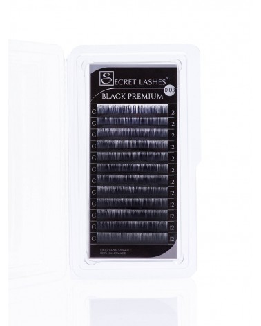 Rzęsy Black Premium Volume-C-0,03-7
