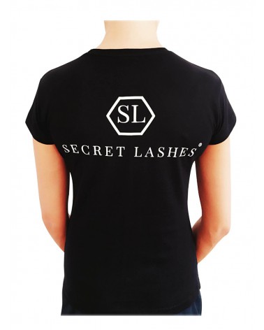 Koszulka Stylistki Secret Lashes-L-Czarny