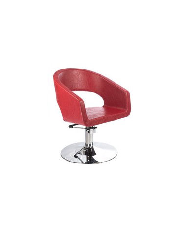 Fotel fryzjerski Paolo BH-8821 czerwony