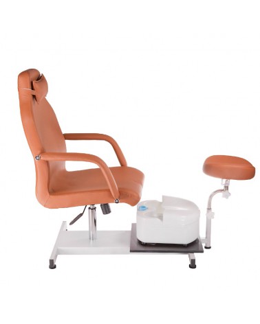 Fotel do pedicure z masażerem stóp BD-5711 beżowy