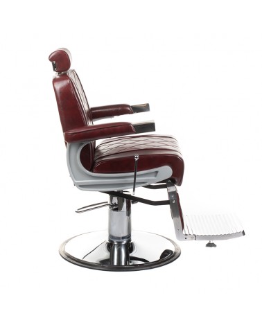 Fotel barberski ODYS BH-31825M Jasny Szary