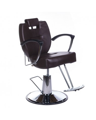 Fotel barberski HEKTOR BH-3208 Brązowy
