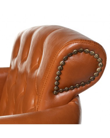 Fotel fryzjerski ALBERTO BH-8038 jasno brązowy