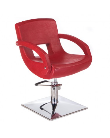 Fotel fryzjerski Nino BH-8805 czerwony