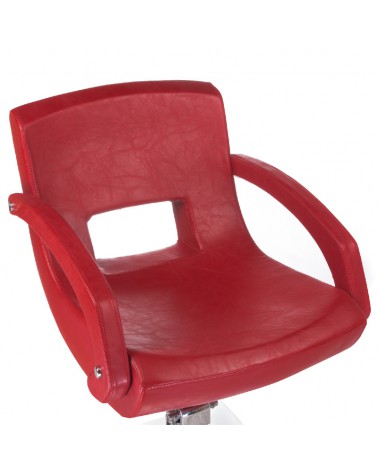 Fotel fryzjerski Nino BH-8805 czerwony