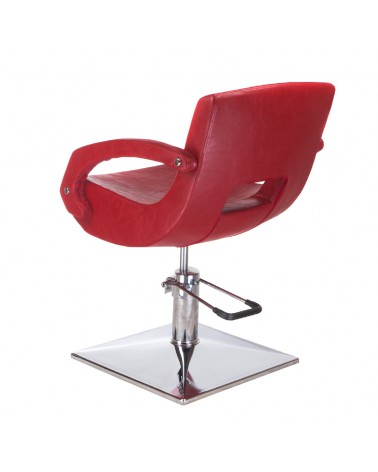 Fotel fryzjerski Nino BH-8805 czerwony