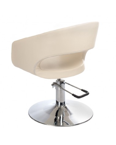 Fotel fryzjerski Paolo BH-8821 kremowy