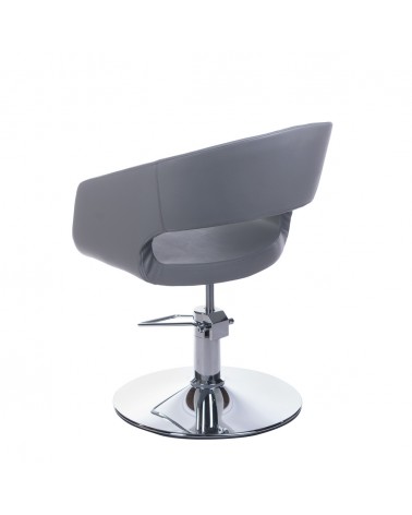 Fotel fryzjerski Paolo BH-8821 jasny szary