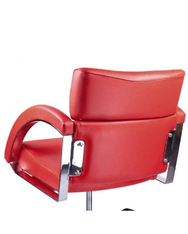 Fotel fryzjerski DINO czerwony BR-3920