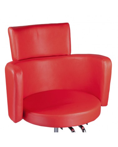 Fotel fryzjerski LUIGI BR-3927 czerwony