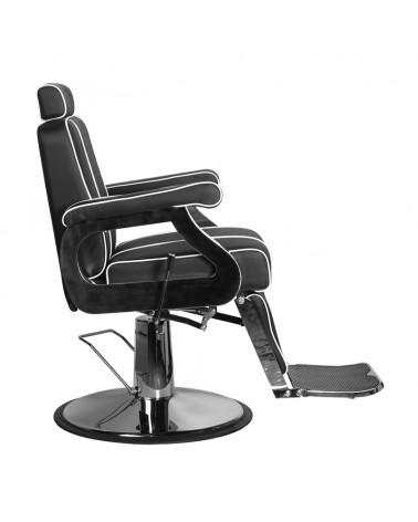 GABBIANO FOTEL BARBERSKI PAULO CZARNY