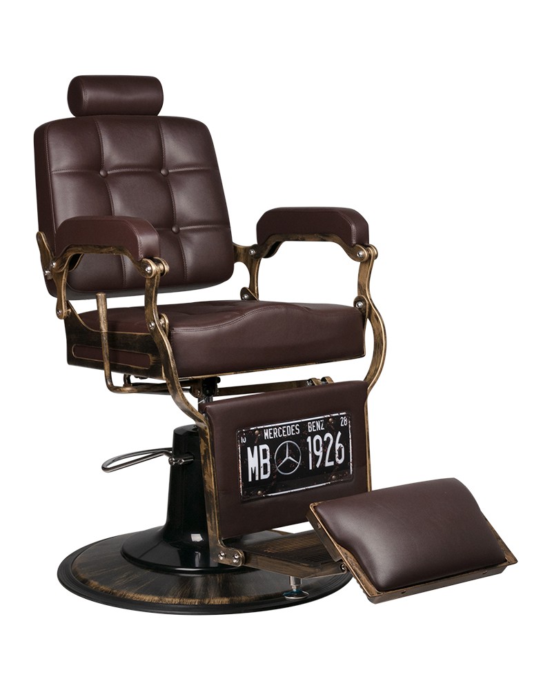 Gabbiano fotel barberski boss brązowy - Fotele barberskie - Meble  fryzjerskie - Wyposażenie salonu fryzjerskiego - Activeshop kosmetyka  fryzjerstwo - przedpłata powyżej 2000 zł - Meble kosmetyczne fryzjerskie  aparaty wyposażenie - Silhouette DCD