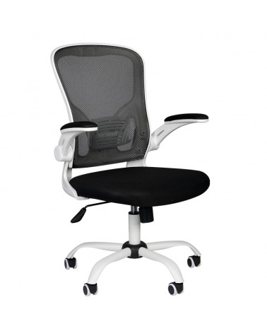 FOTEL BIUROWY COMFORT 73 BIAŁO - CZARNY