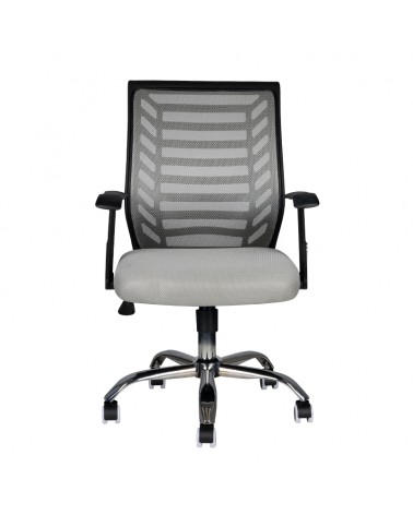 FOTEL BIUROWY ECO COMFORT 02 CZARNO - SZARY