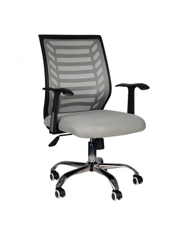 FOTEL BIUROWY ECO COMFORT 02 CZARNO - SZARY