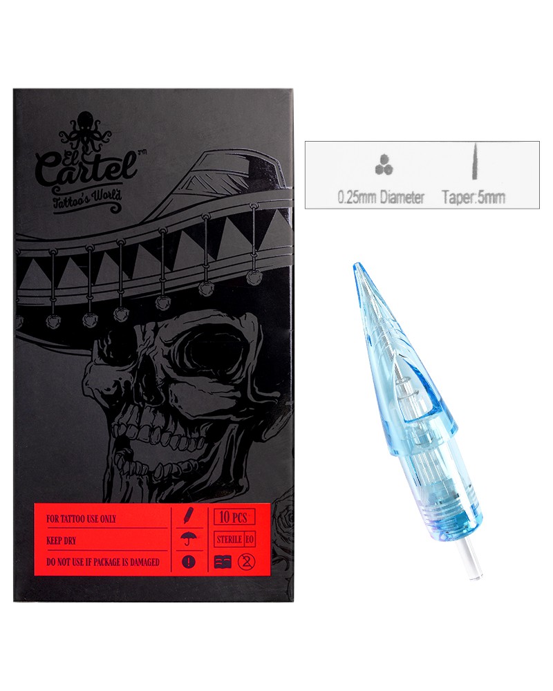 Igły Kartridże El Cartel 08/03RL 10szt.0.25mm Igły Kartridże El Cartel 08/03RL 10szt.0.25mm