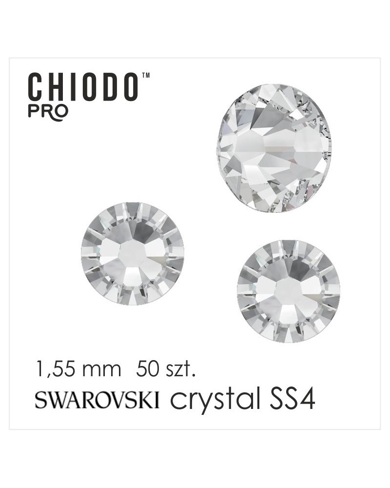 Chiodo PRO Cyrkonie  Crystal SS4 50sztuk