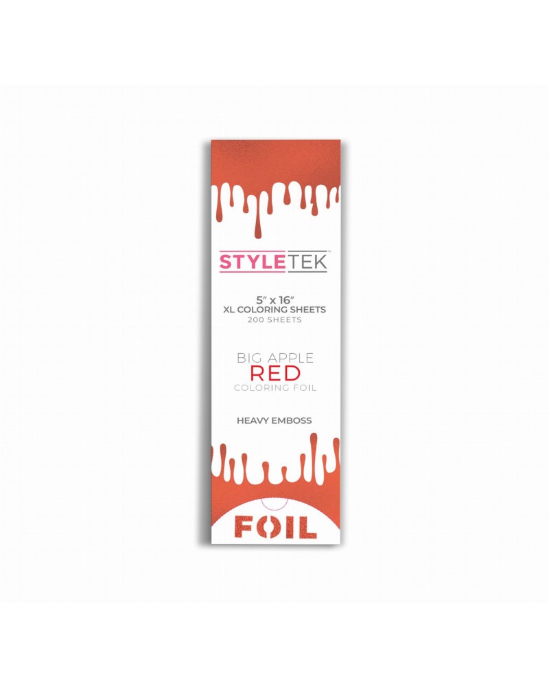 STYLETEK Folia Ryflowana Paski XL RED