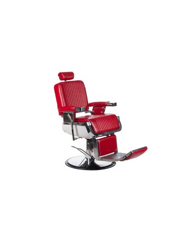 Fotel barberski LUMBER BH-31823 Czerwony