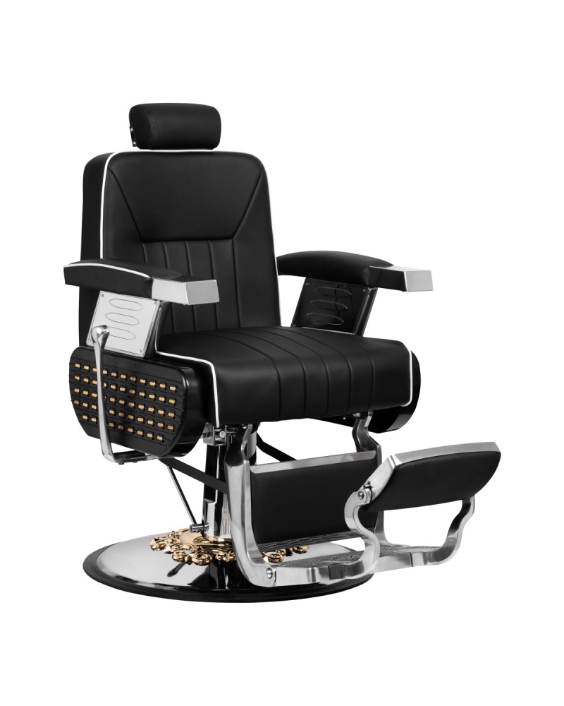 Gabbiano fotel barberski livio czarny - Fotele barberskie - Meble  fryzjerskie - Wyposażenie salonu fryzjerskiego - Activeshop kosmetyka  fryzjerstwo - przedpłata powyżej 2000 zł - Meble kosmetyczne fryzjerskie  aparaty wyposażenie - Silhouette DCD
