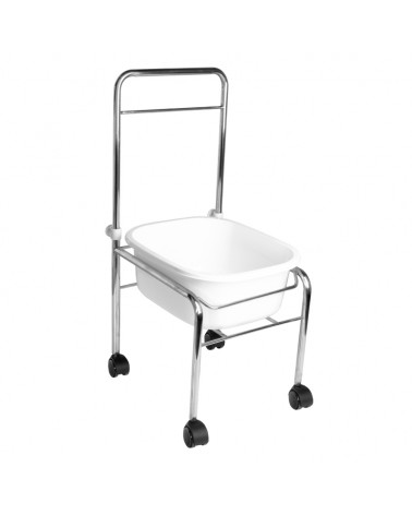 BRODZIK DO PEDICURE NA KÓŁKACH CHROM