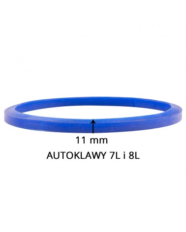 USZCZELKA SILIKONOWA DO AUTOKLAWÓW WOSON 7 L i 8 L NIEBIESKA 11 MM
