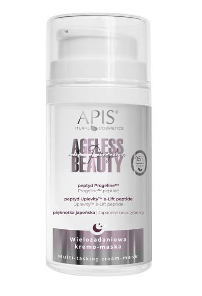 Ночная крем-маска для лица Apis Ageless Beauty with Progeline многофункциональная, 50 мл