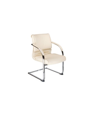 Fotel konferencyjny CorpoComfort BX-3339B Kremowy