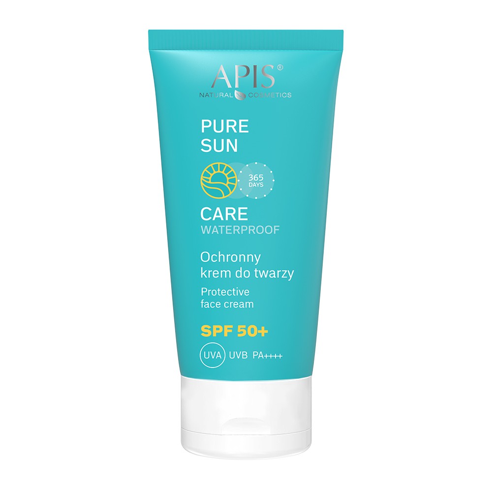 Солнцезащитный крем для лица Apis Pure Sun Care лёгкий, увлажняющий, SPF 50, 50 мл