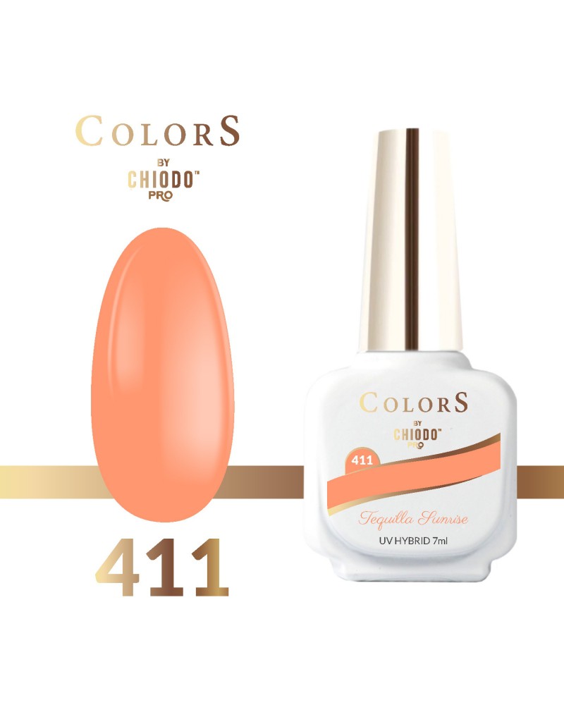Lakier hybrydowy Colors By ChiodoPRO nr 411 Tequilla Sunrise 7 ml Lakier hybrydowy Colors By ChiodoPRO nr 411 Tequilla Sunrise 7 ml
